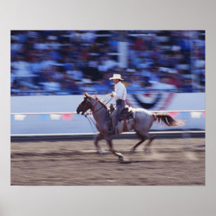 Cowboy at the Rodeo Poster