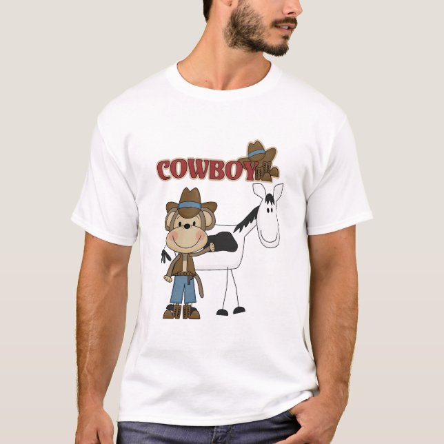 Cowboy avec des T-shirts et des cadeaux de cheval (Devant)