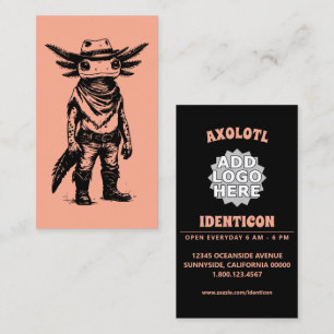 cowboy axolotl business card