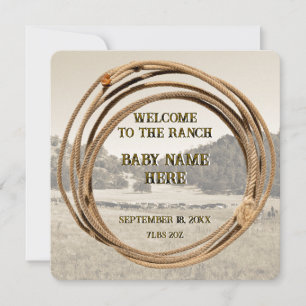 Cowboy Baby Faire-part de naissance