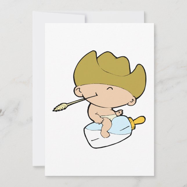 cowboy baby invitation (Front)