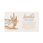 Cowboy Baby Shower Books for Baby Cards