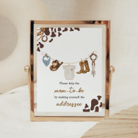 Cowboy Baby Shower Envelope Station