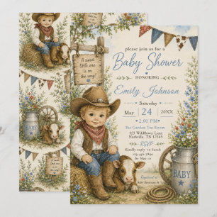 Cowboy Baby Shower Invitation