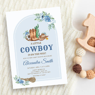 Cowboy Baby Shower Invitation