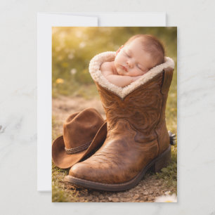 Cowboy Baby Shower  Invitation