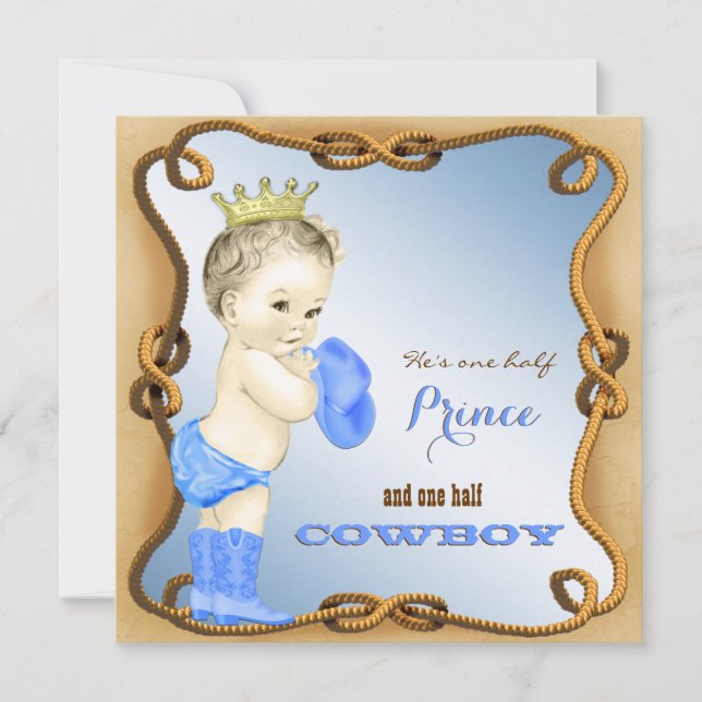 Cowboy Baby Shower Invitations (Front)