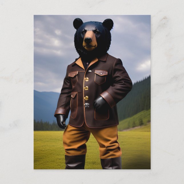 Cowboy bear postcard (Front)