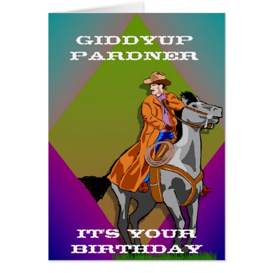 Cowboy Birthday Card