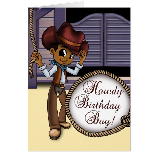 "Cowboy Birthday Cards" Card