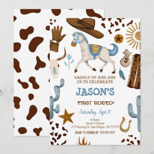 Cowboy Birthday Invitation