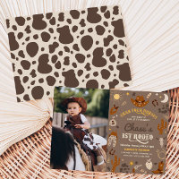Cowboy Birthday Invitation | 1st Rodeo Invitation