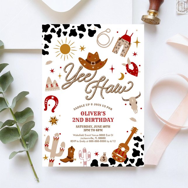 Cowboy Birthday Invitation Boy (Créateur téléchargé)