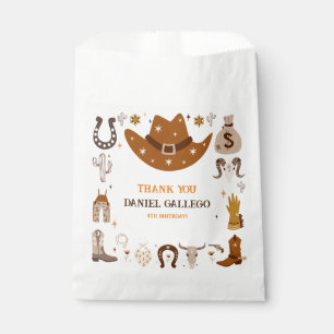 Cowboy birthday party  favour bag