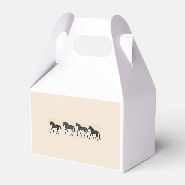 Cowboy Birthday Party - Horse Favor Box (Front Side)