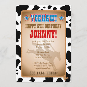 Cowboy Birthday Party Invitation