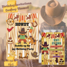 Cowboy Birthday Personalized Invitation