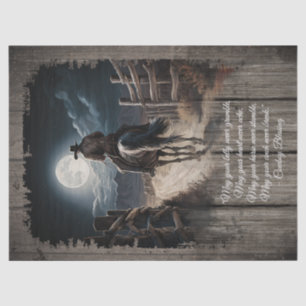 Cowboy Blessing Western Man Horse Tissue Paper