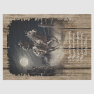 Cowboy Blessing Western Man Horse Tissue Paper