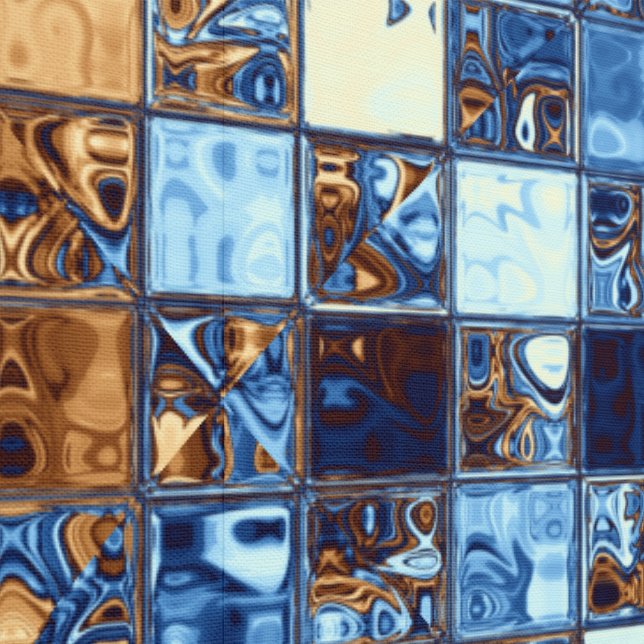 Cowboy Blue Bandana by Melissa Lea Wallpaper (Seam)