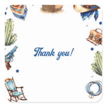 Cowboy Blue Western Wild West Birthday