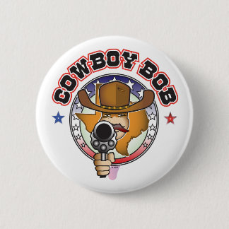 COWBOY BOB 2 INCH ROUND BUTTON