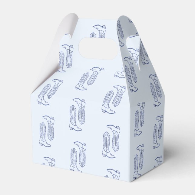 Cowboy boot  favor box (Front Side)