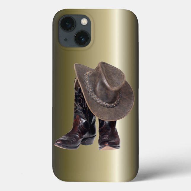 Cowboy Boots and Hat Case-Mate iPhone Case (Back)