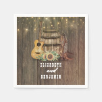 Cowboy Boots and Sunflowers Wine Barrel