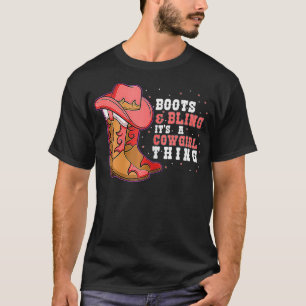 Cowboy Boots Cowgirl Rodeo Western Country Vintage T-Shirt