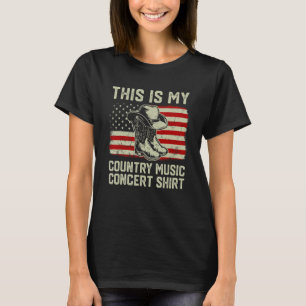 Cowboy Boots Hat This Is My Country Music Concert  T-Shirt
