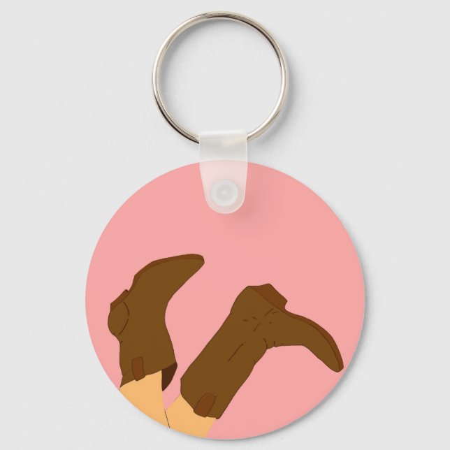 Cowboy Boots Keychain (Front)