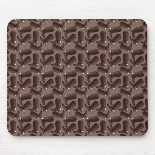 Cowboy Boots Mouse Pad (Front)