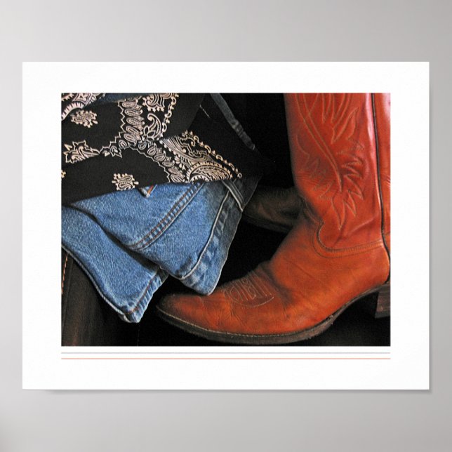 cowboy boots poster (Front)
