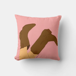 Cowboy Boots Throw Pillow