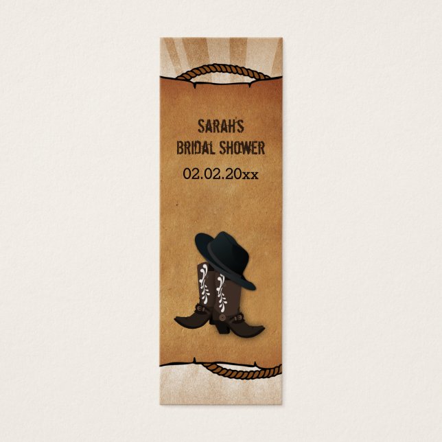 cowboy boots western Personalized Gift Tags (Front)