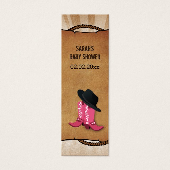 cowboy boots western Personalized Gift Tags (Front)