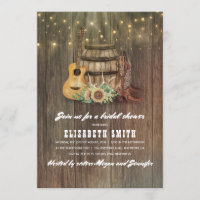 Cowboy Boots Wine Barrel Country Bridal Shower