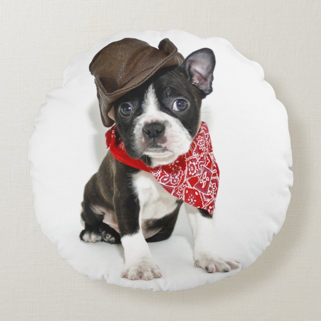 Cowboy Boston Round Pillow (Front)
