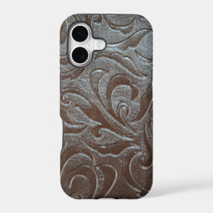 Cowboy brown  western country leather pattern