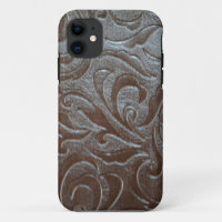 Cowboy brown western country leather pattern