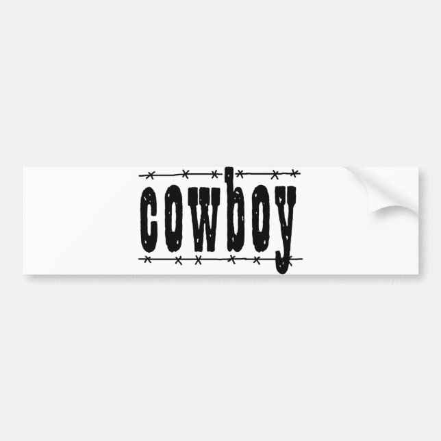 Cowboy Bumper Sticker (Front)