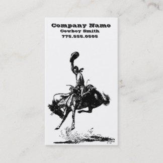 Cowboy business cards