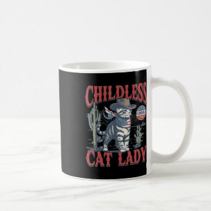 Cowboy Cat Childless Cat Lady 2024  Coffee Mug