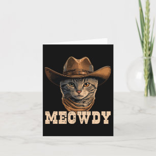 Cowboy Cat Meowdy 1  Card