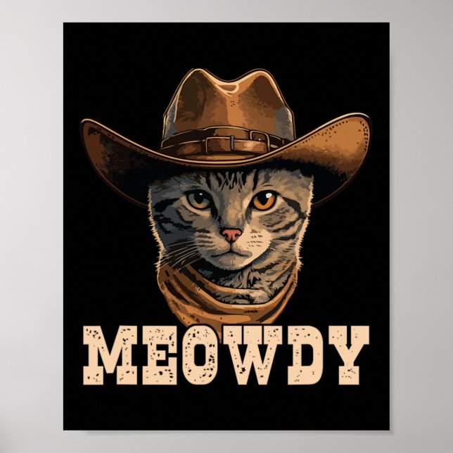 Cowboy Cat Meowdy 1  Poster (Front)