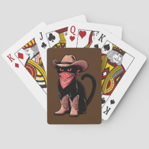 Cowboy Cat Playing Cards