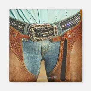 Cowboy chaps magnet