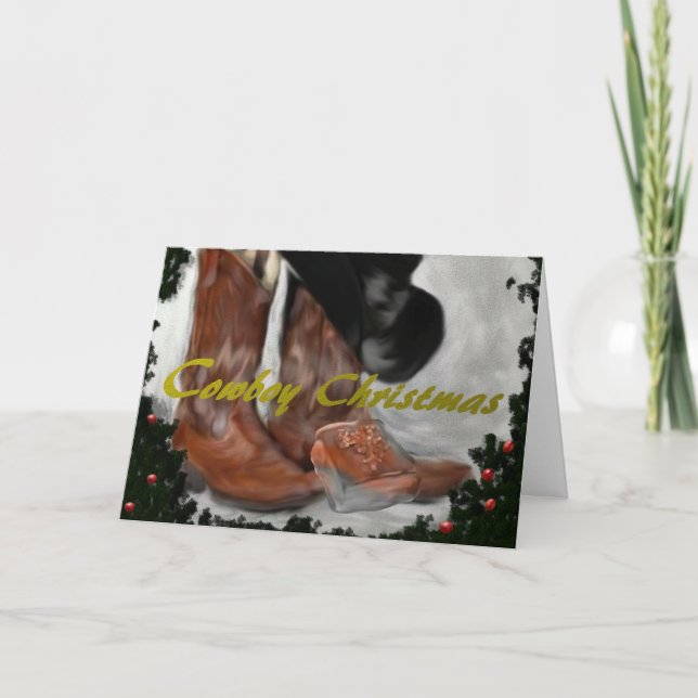 Cowboy Christmas Card (Front)
