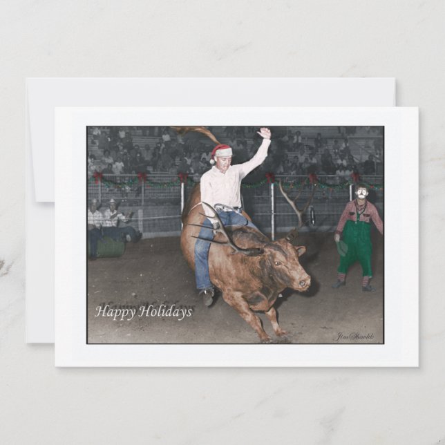 Cowboy Christmas Holiday Card (Front)